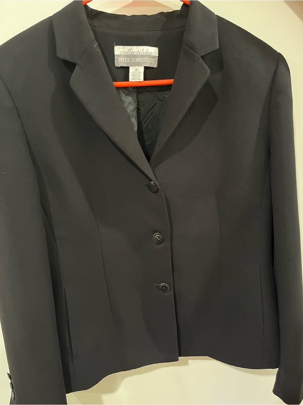 Petite Sophisticate Black Classic Tailored Blazer